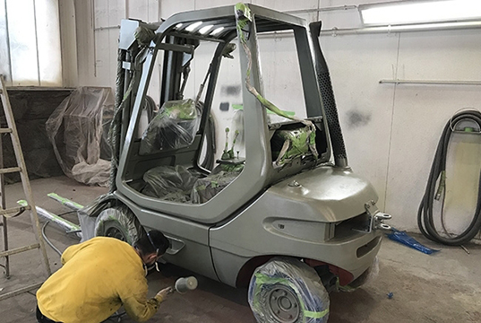 Forklift boyama uygulaması